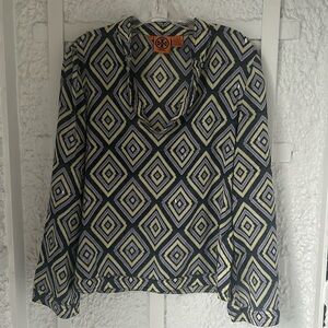 Tori Burch Ladies blouse sparkles used condition size 6